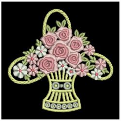 Heirloom Rose Baskets machine embroidery designs