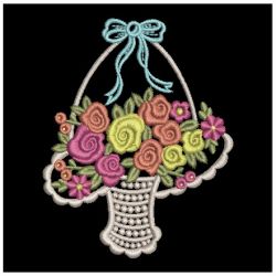Heirloom Rose Baskets 02 machine embroidery designs