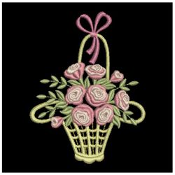 Heirloom Rose Baskets 09 machine embroidery designs