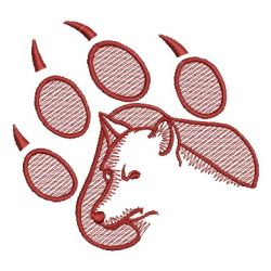 Redwork Wolf 02 machine embroidery designs