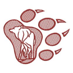 Redwork Wolf 03 machine embroidery designs