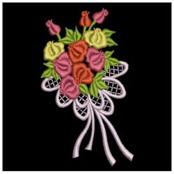 Heirloom Rose Bouquets 05 machine embroidery designs