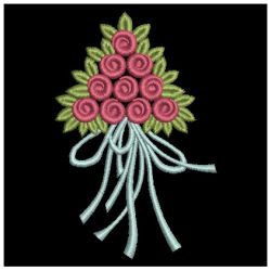 Heirloom Rose Bouquets 09 machine embroidery designs