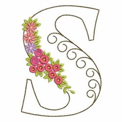 Floral Alphabet 19