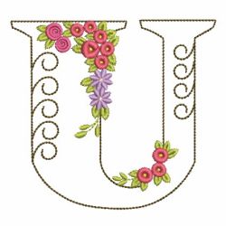 Floral Alphabet 21