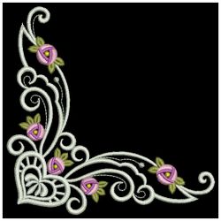 Bullion Rose Corners 2 03(Lg) machine embroidery designs