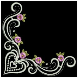 Bullion Rose Corners 2 07(Lg) machine embroidery designs