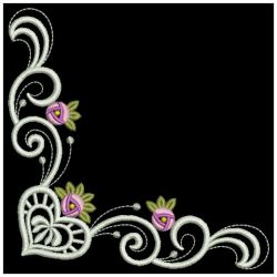 Bullion Rose Corners 2 08(Lg) machine embroidery designs