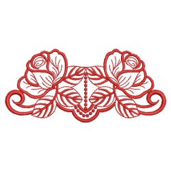 Redwork Rose Borders 05(Md) machine embroidery designs