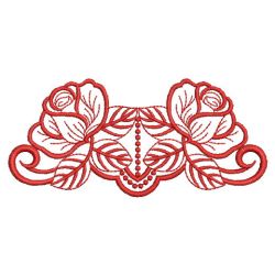 Redwork Rose Borders 05(Lg) machine embroidery designs