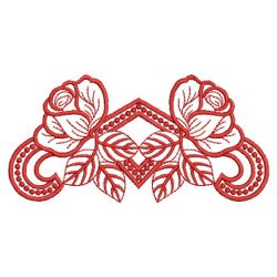Redwork Rose Borders 10(Md)