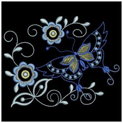 Jacobean Butterfly 03 machine embroidery designs