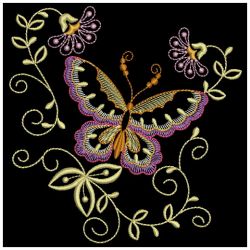 Jacobean Butterfly 04 machine embroidery designs