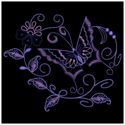 Jacobean Butterfly 05 machine embroidery designs