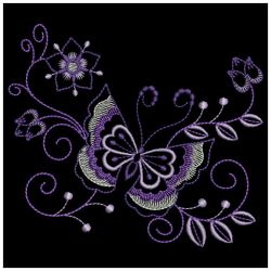 Jacobean Butterfly 06 machine embroidery designs