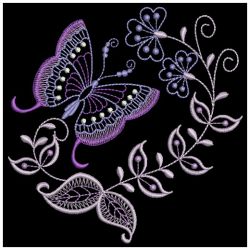 Jacobean Butterfly 07 machine embroidery designs