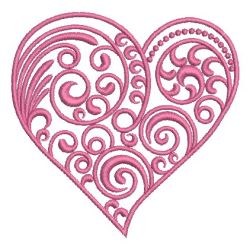 Fancy Hearts 09 machine embroidery designs