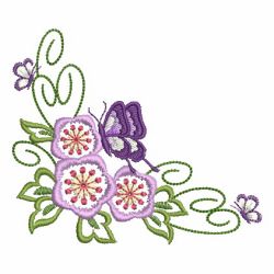 Butterfly Florals 03 machine embroidery designs