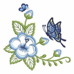 Butterfly Florals 05 machine embroidery designs