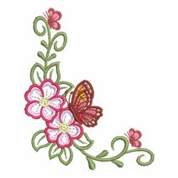 Butterfly Florals 07 machine embroidery designs