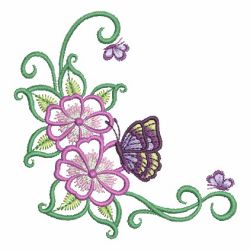 Butterfly Florals 08 machine embroidery designs