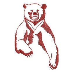 Redwork Bear 02 machine embroidery designs