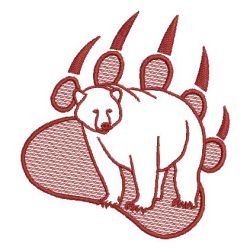 Redwork Bear 06 machine embroidery designs