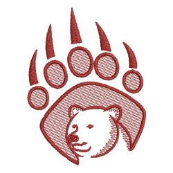 Redwork Bear 07