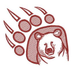 Redwork Bear 09 machine embroidery designs