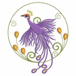 Circle Peacocks 07(Lg) machine embroidery designs