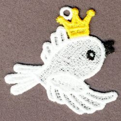 FSL Bird With Crown 05 machine embroidery designs