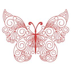 Redwork Floral Butterflies(Md) machine embroidery designs