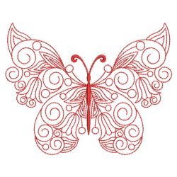 Redwork Floral Butterflies(Lg) machine embroidery designs