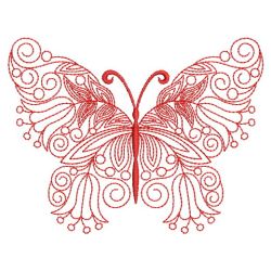 Redwork Floral Butterflies 04(Md)