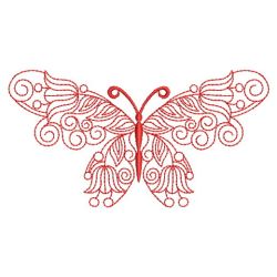 Redwork Floral Butterflies 06(Md)