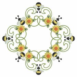 Heirloom Bee Quilt 02(Sm) machine embroidery designs