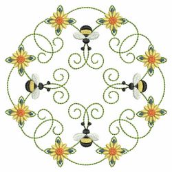 Heirloom Bee Quilt 04(Lg) machine embroidery designs