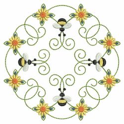 Heirloom Bee Quilt 04(Sm) machine embroidery designs