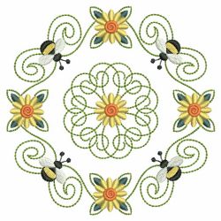 Heirloom Bee Quilt 06(Sm) machine embroidery designs
