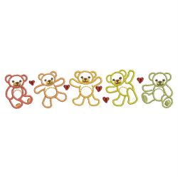 Cute Bears Decor 01(Md) machine embroidery designs