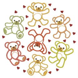 Cute Bears Decor 05(Lg) machine embroidery designs