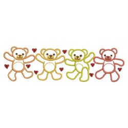 Cute Bears Decor 08(Md) machine embroidery designs