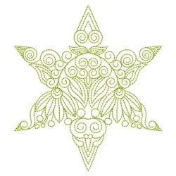 Redwork Floral Stars 03(Lg)