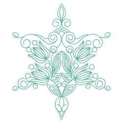 Redwork Floral Stars 09(Lg)