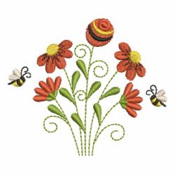 Bees 05 machine embroidery designs