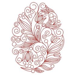 Redwork Easter Eggs 05(Md) machine embroidery designs
