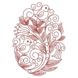 Redwork Easter Eggs 06(Lg) machine embroidery designs