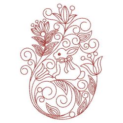 Redwork Easter Eggs 08(Lg) machine embroidery designs