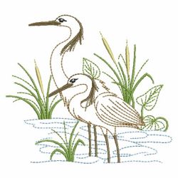 Vintage Sea Birds 2 03(Md) machine embroidery designs