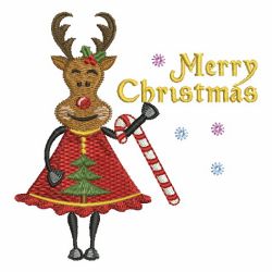 Christmas Reindeer 07 machine embroidery designs